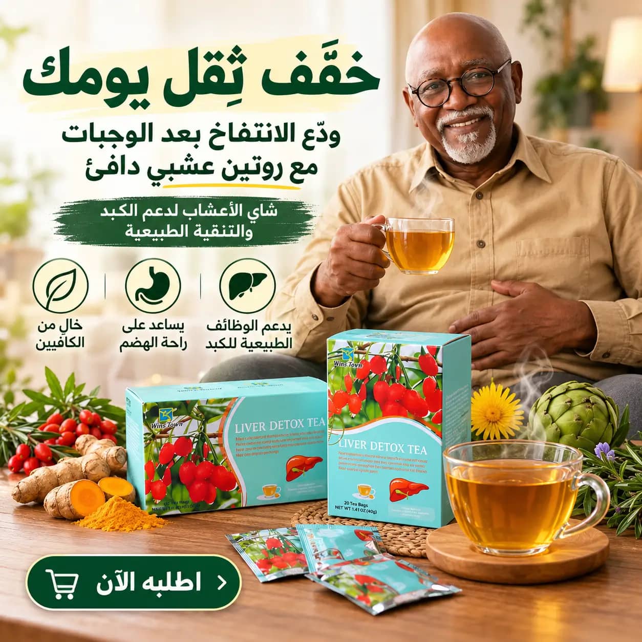 شاي الأعشاب لراحة الكبد: خفّة يومية وتوازن طبيعي من الداخل